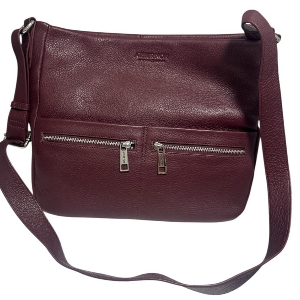 RUDSAK Burgundy Leather Messenger Bag - Atelier Noir - Casual Street Wear - Picture 3 of 9